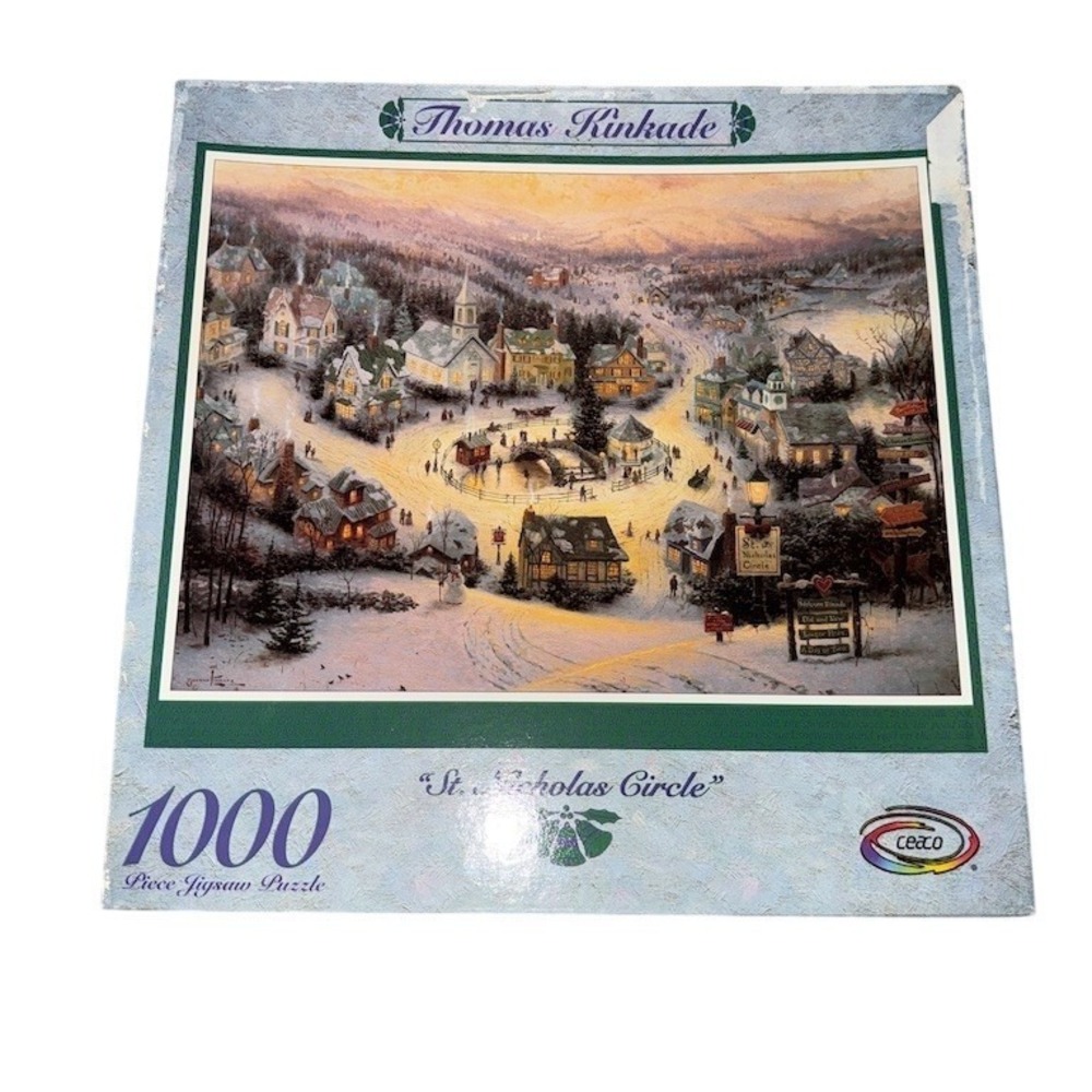 Ceaco Thomas Kinkade St. Nicholas Circle 1000 Piece‎ Jigsaw Puzzle NIB